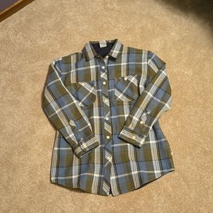 The north face plaid shacket M